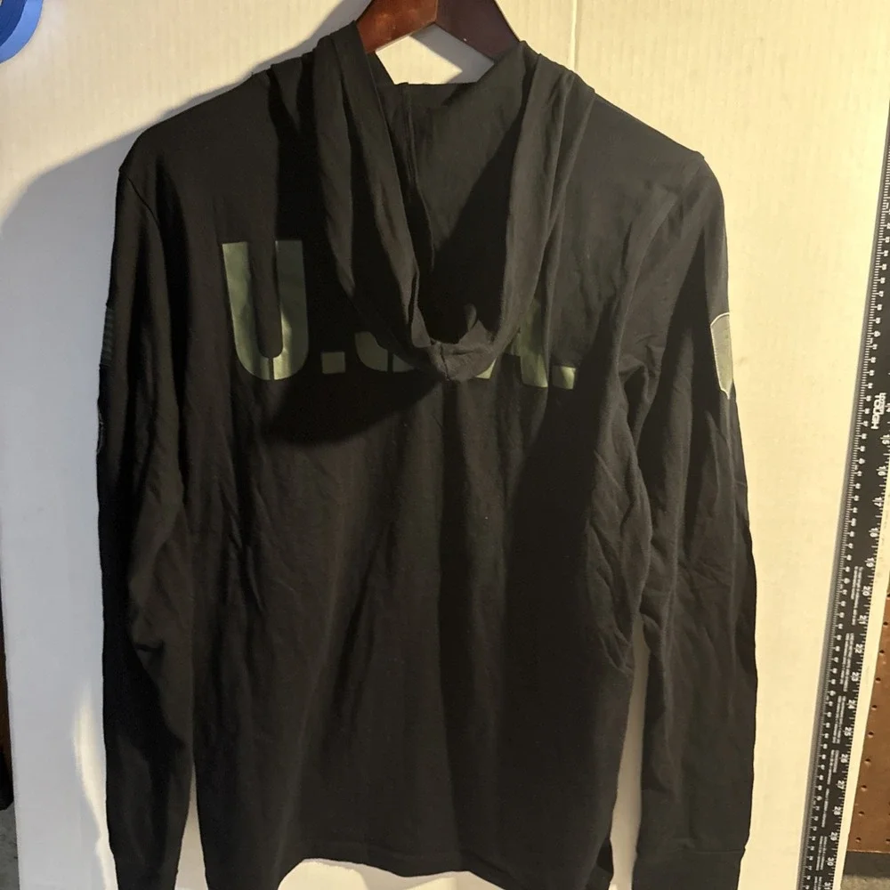 NWT Maryland Terrapins Hoodie Shirt Mens Small Black Military Flag OHT Colosseum